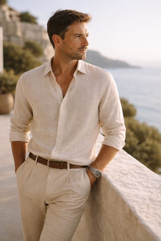 Camisa de Linho Cape Town – 100% Linho Premium