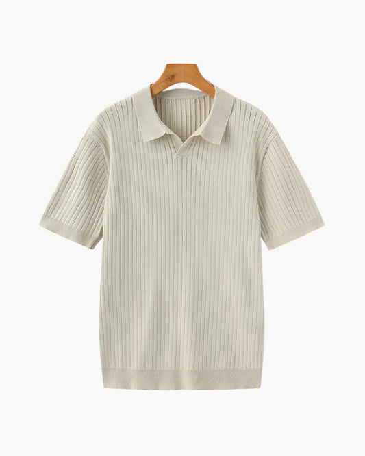 Premium Ribbed Polo – Tricot Premium